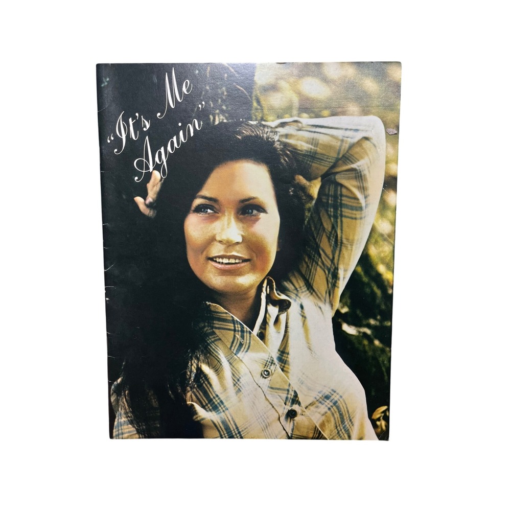 Vintage Loretta Lynn It's Me Again Souvenir Tour Program Biography Photo Book